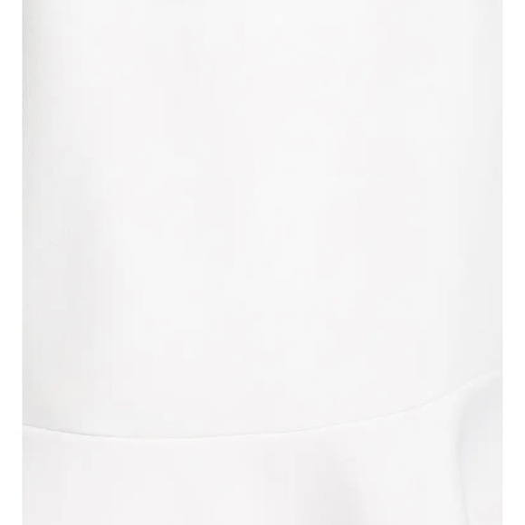 NEW Ellen Tracy Petite Ivory Off White Flounce Hem Peplum Midi Pencil Skirt 8P - Picture 6 of 11